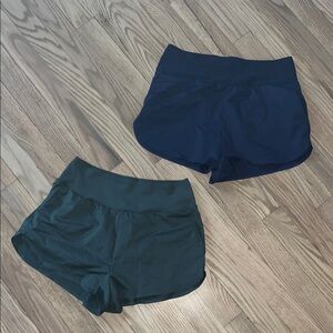 Women’s Active Running Shorts - Navy and Green